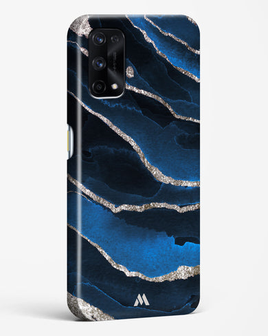 Shimmering Sands Blue Marble Hard Case Phone Cover-(Realme)