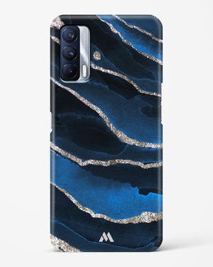 Shimmering Sands Blue Marble Hard Case Phone Cover-(Realme)