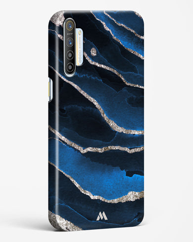 Shimmering Sands Blue Marble Hard Case Phone Cover-(Realme)