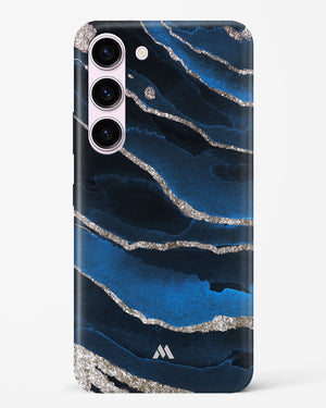 Shimmering Sands Blue Marble Hard Case Phone Cover-(Samsung)