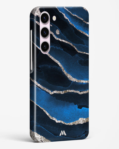 Shimmering Sands Blue Marble Hard Case Phone Cover-(Samsung)