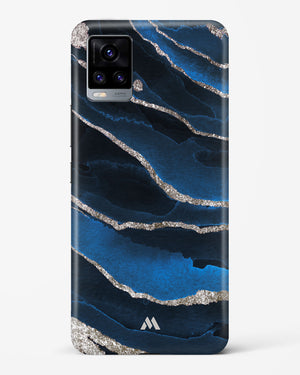 Shimmering Sands Blue Marble Hard Case Phone Cover-(Vivo)