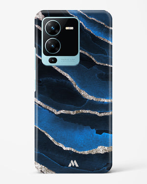 Shimmering Sands Blue Marble Hard Case Phone Cover-(Vivo)