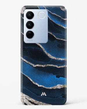 Shimmering Sands Blue Marble Hard Case Phone Cover-(Vivo)