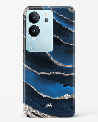 Shimmering Sands Blue Marble Hard Case Phone Cover-(Vivo)