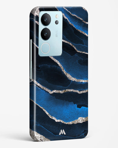 Shimmering Sands Blue Marble Hard Case Phone Cover-(Vivo)