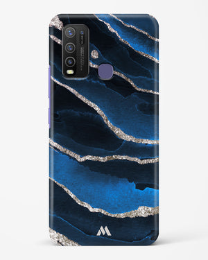 Shimmering Sands Blue Marble Hard Case Phone Cover-(Vivo)