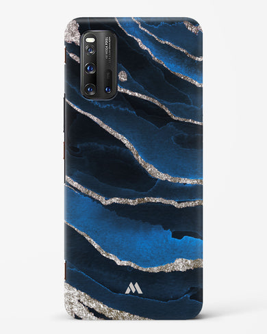 Shimmering Sands Blue Marble Hard Case Phone Cover-(Vivo)