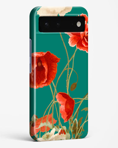 Vintage Poppy Field Hard Case Phone Cover-(Google)