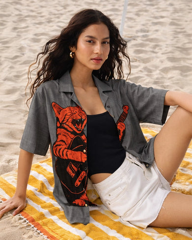 Rock 'n' Roar Unisex Linen Shirt
