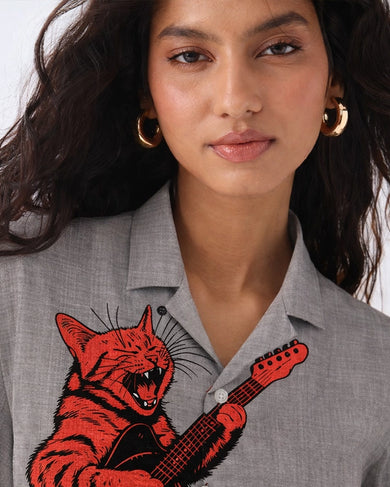 Rock 'n' Roar Unisex Linen Shirt