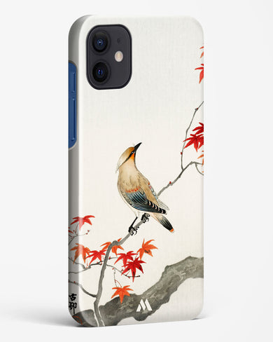 Japanese Plague bird On Maple [Ohara Koson] Hard Case Phone Cover-(Apple)