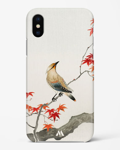 Japanese Plague bird On Maple [Ohara Koson] Hard Case Phone Cover (Apple)