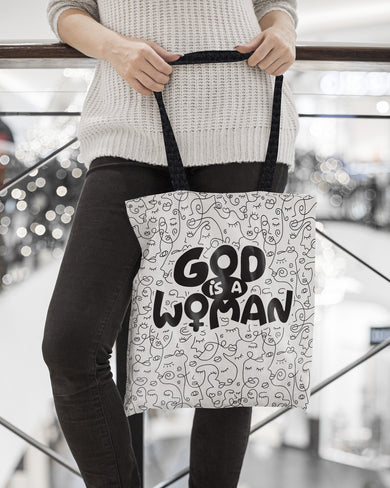 God is a Woman Tote Bag