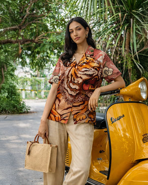 Roar of the Wild Unisex Linen Shirt