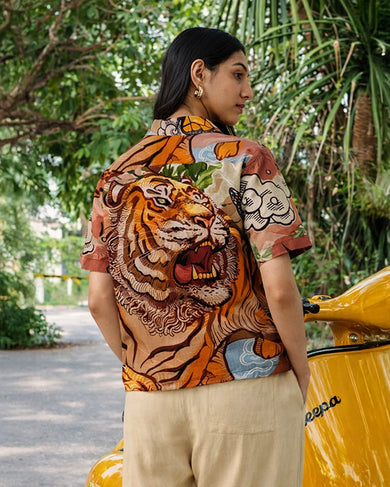 Roar of the Wild Unisex Linen Shirt
