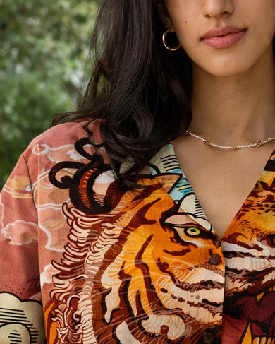 Roar of the Wild Unisex Linen Shirt