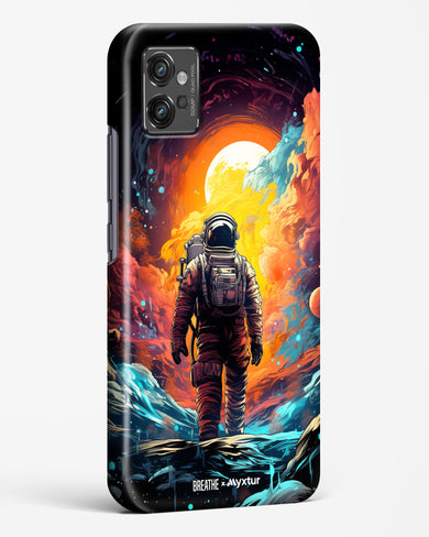 Technicolor Space Adventure [BREATHE] Hard Case Phone Cover (Motorola)