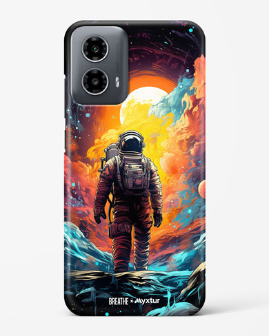Technicolor Space Adventure [BREATHE] Hard Case Phone Cover (Motorola)