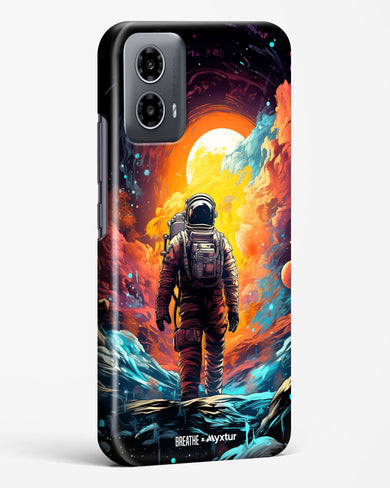 Technicolor Space Adventure [BREATHE] Hard Case Phone Cover (Motorola)