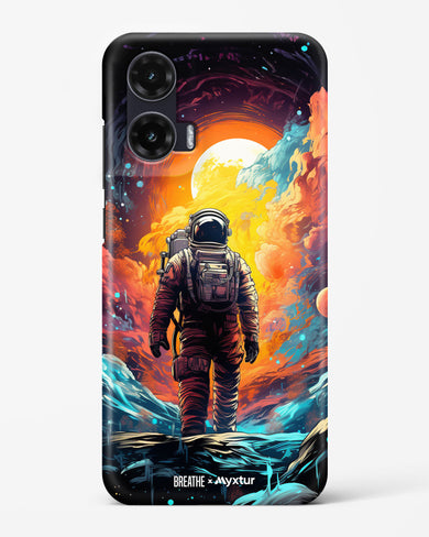 Technicolor Space Adventure [BREATHE] Hard Case Phone Cover (Motorola)