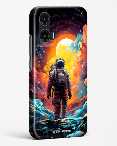 Technicolor Space Adventure [BREATHE] Hard Case Phone Cover (Motorola)