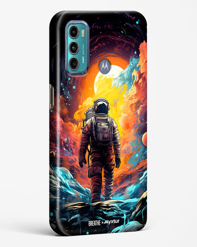 Technicolor Space Adventure [BREATHE] Hard Case Phone Cover (Motorola)