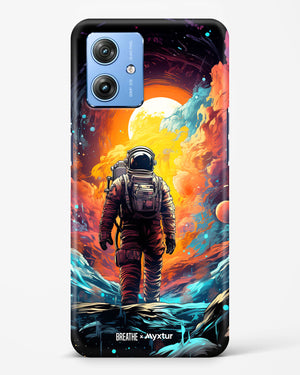 Technicolor Space Adventure [BREATHE] Hard Case Phone Cover (Motorola)