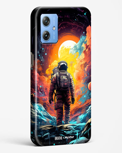 Technicolor Space Adventure [BREATHE] Hard Case Phone Cover (Motorola)