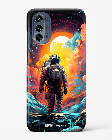 Technicolor Space Adventure [BREATHE] Hard Case Phone Cover (Motorola)