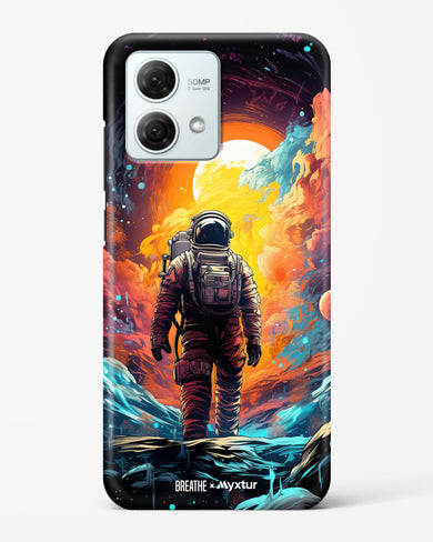 Technicolor Space Adventure [BREATHE] Hard Case Phone Cover (Motorola)
