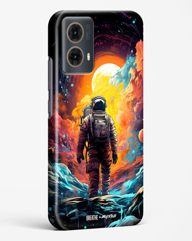 Technicolor Space Adventure [BREATHE] Hard Case Phone Cover (Motorola)