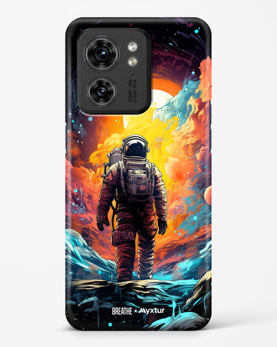 Technicolor Space Adventure [BREATHE] Hard Case Phone Cover (Motorola)