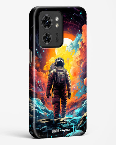 Technicolor Space Adventure [BREATHE] Hard Case Phone Cover (Motorola)