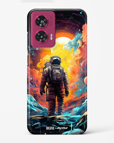 Technicolor Space Adventure [BREATHE] Hard Case Phone Cover (Motorola)