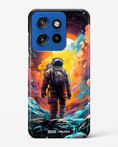 Technicolor Space Adventure [BREATHE] Hard Case Phone Cover (Motorola)