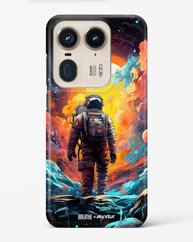 Technicolor Space Adventure [BREATHE] Hard Case Phone Cover (Motorola)