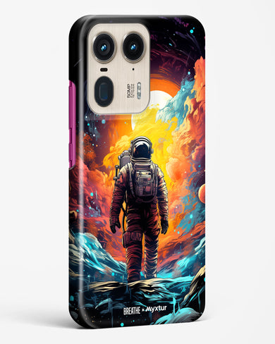 Technicolor Space Adventure [BREATHE] Hard Case Phone Cover (Motorola)