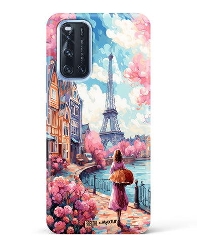 Pastel Paris Impressions [BREATHE] Hard Case Phone Cover-(Vivo)