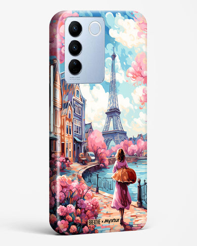 Pastel Paris Impressions [BREATHE] Hard Case Phone Cover-(Vivo)