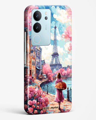 Pastel Paris Impressions [BREATHE] Hard Case Phone Cover-(Vivo)