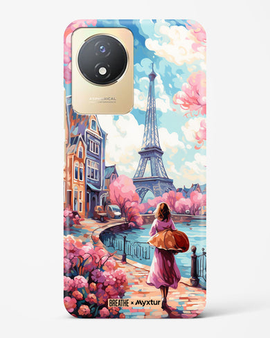 Pastel Paris Impressions [BREATHE] Hard Case Phone Cover-(Vivo)