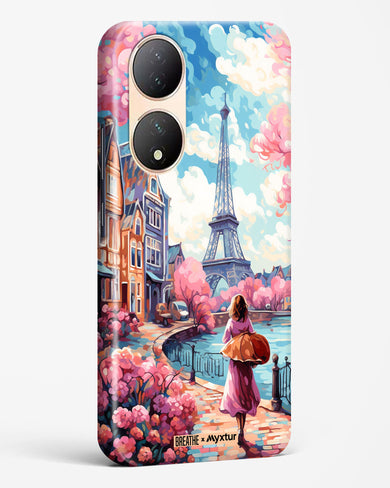 Pastel Paris Impressions [BREATHE] Hard Case Phone Cover-(Vivo)