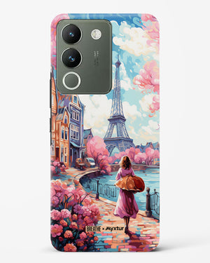 Pastel Paris Impressions [BREATHE] Hard Case Phone Cover-(Vivo)