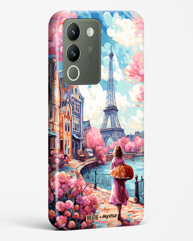 Pastel Paris Impressions [BREATHE] Hard Case Phone Cover-(Vivo)