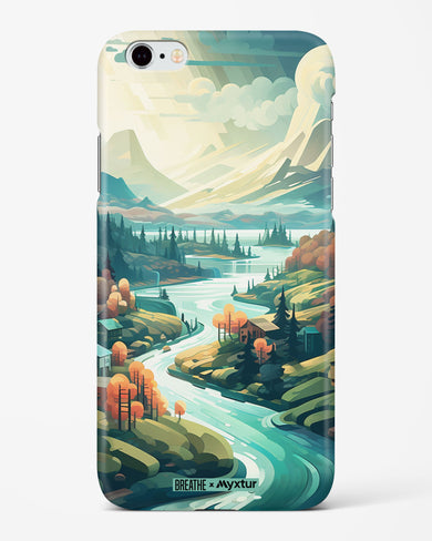 Alpine Mountain Charm [BREATHE] Hard Case Phone Cover-(Apple)