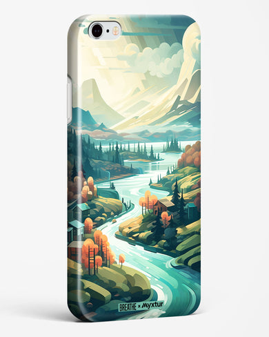 Alpine Mountain Charm [BREATHE] Hard Case Phone Cover-(Apple)