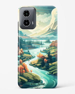 Alpine Mountain Charm [BREATHE] Hard Case Phone Cover (Motorola)