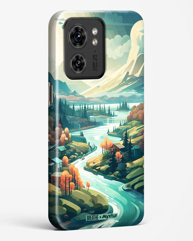 Alpine Mountain Charm [BREATHE] Hard Case Phone Cover (Motorola)