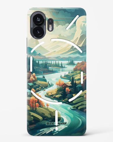 Alpine Mountain Charm [BREATHE] Hard Case Phone Cover (Nothing)